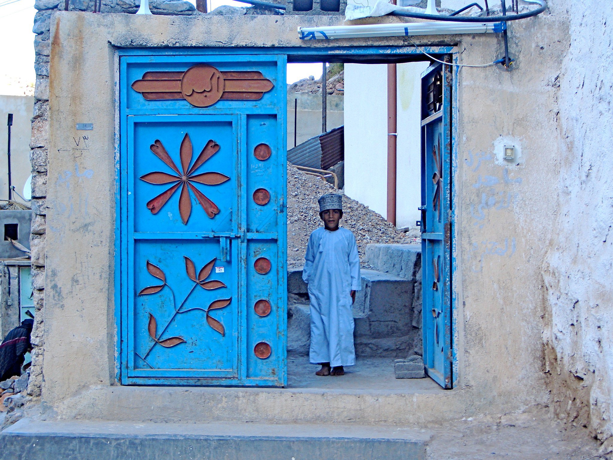 Villaggio in un wadi.