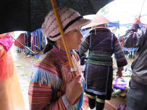 Vietnam, ragazza al mercato di Lao Cai