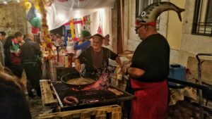 Lisbona, Feste di Sant'Antonio. Il cuoco di sardine.