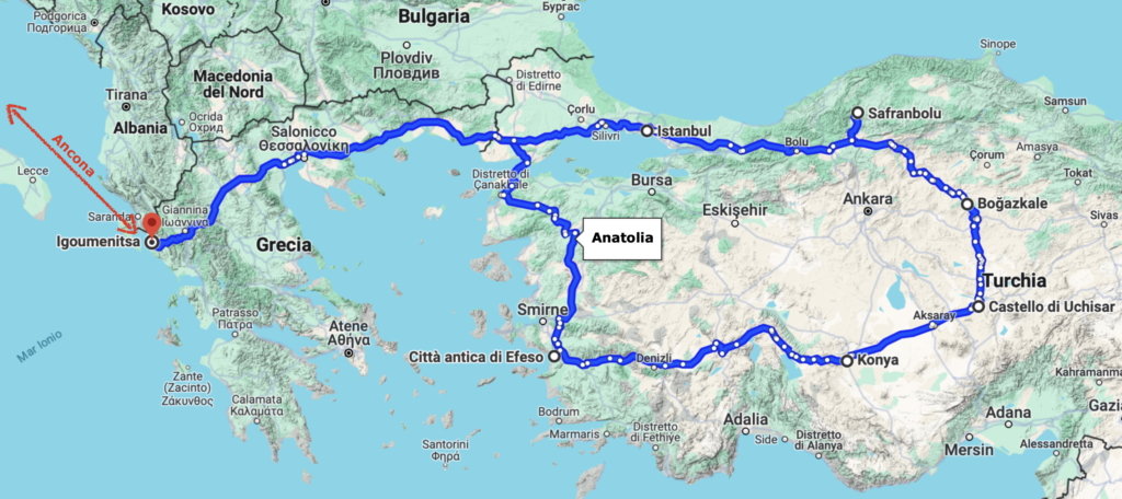 Viaggio in moto in Turchia